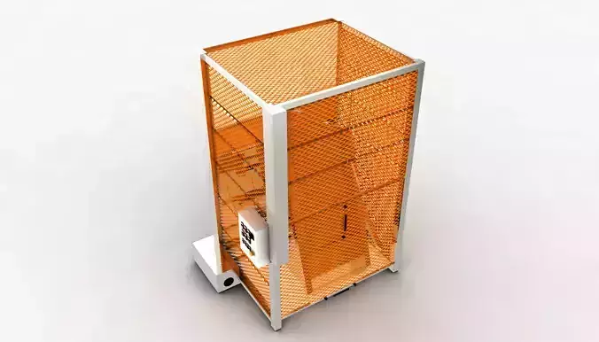 Automatic Loader Depositor for Can Jar Food Processing Low-poly 3D model