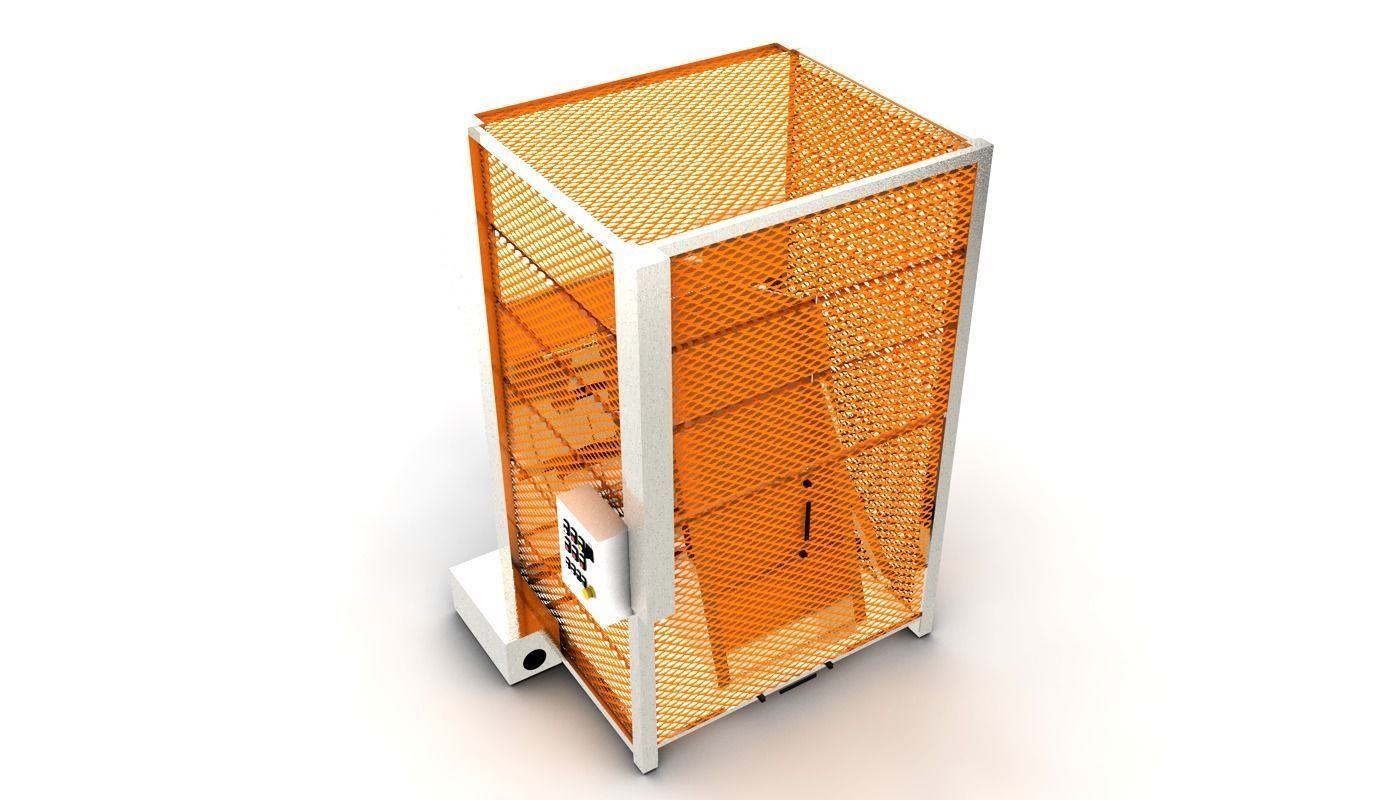 Automatic Loader Depositor for Can Jar Food Processing Low-poly 3D model_3