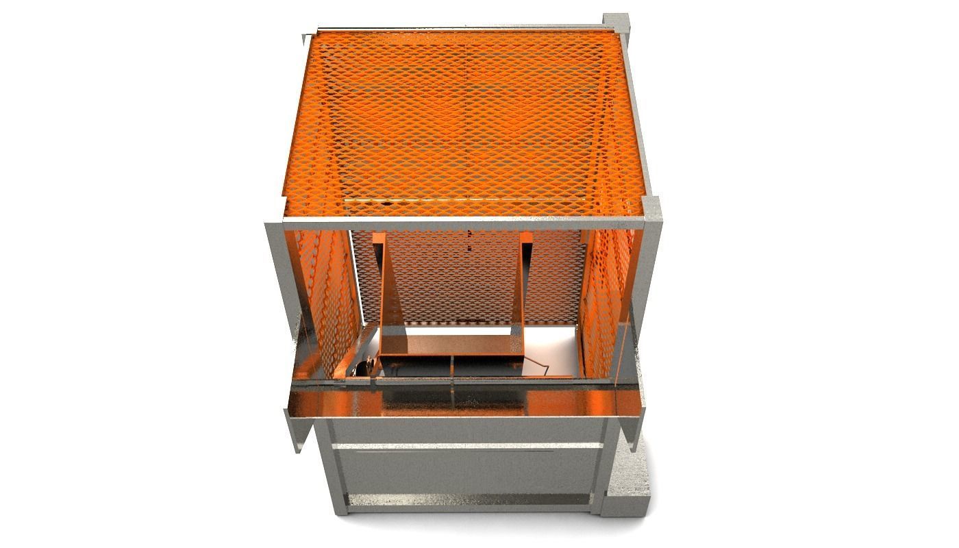 Automatic Loader Depositor for Can Jar Food Processing Low-poly 3D model_4