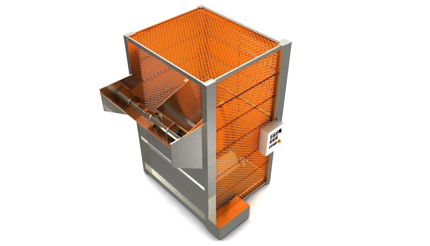 Automatic Loader Depositor for Can Jar Food Processing Low-poly 3D model_5