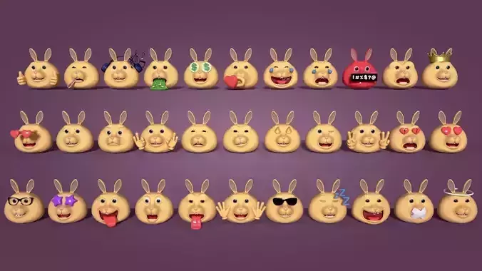 Rabbit Smiley Collection 