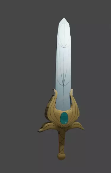 She-ra sword Free low-poly 3D model_0