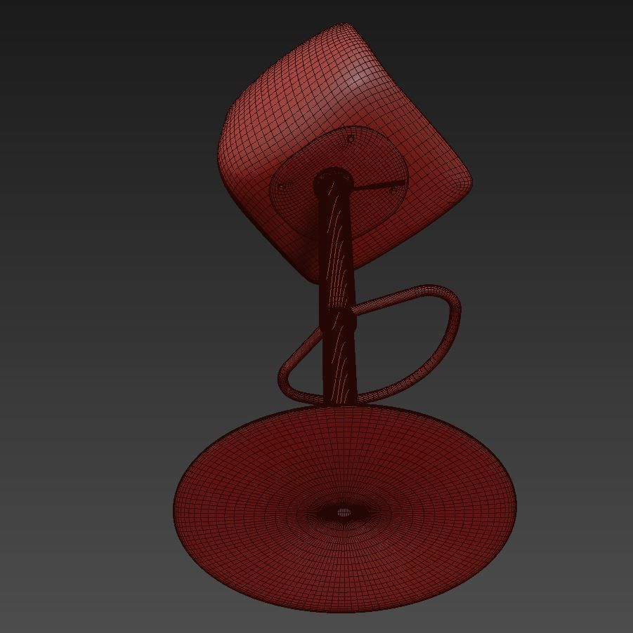 Bar stool 3D model_3