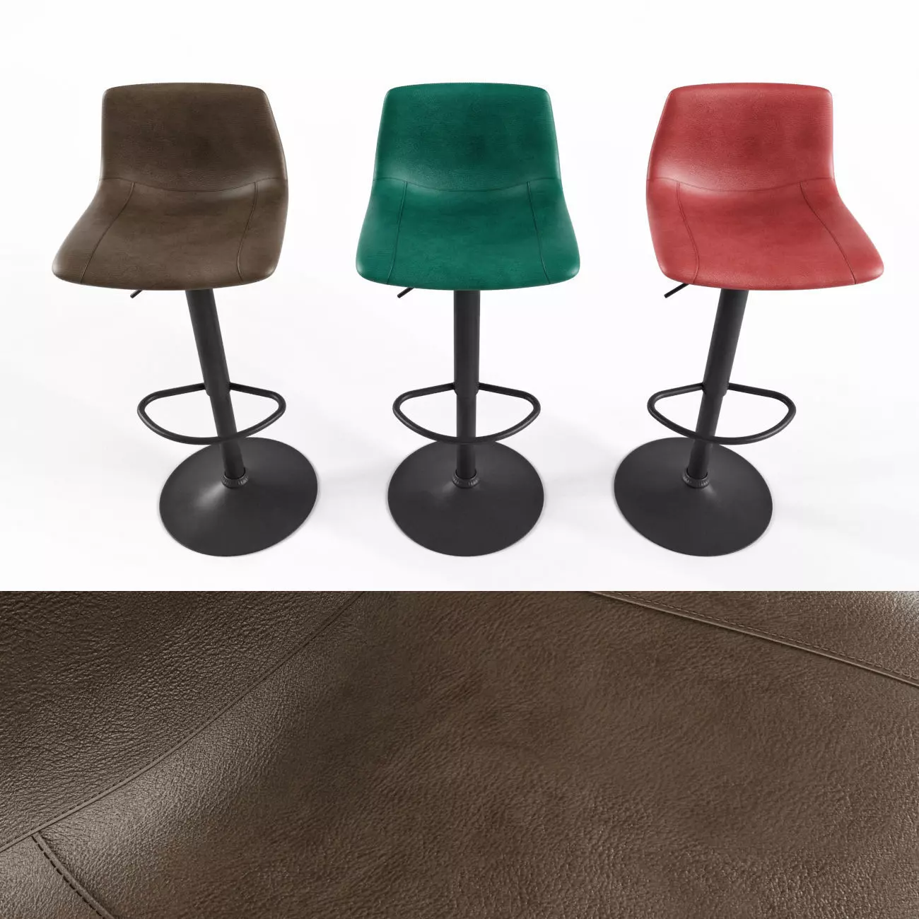 Bar stool 3D model_0