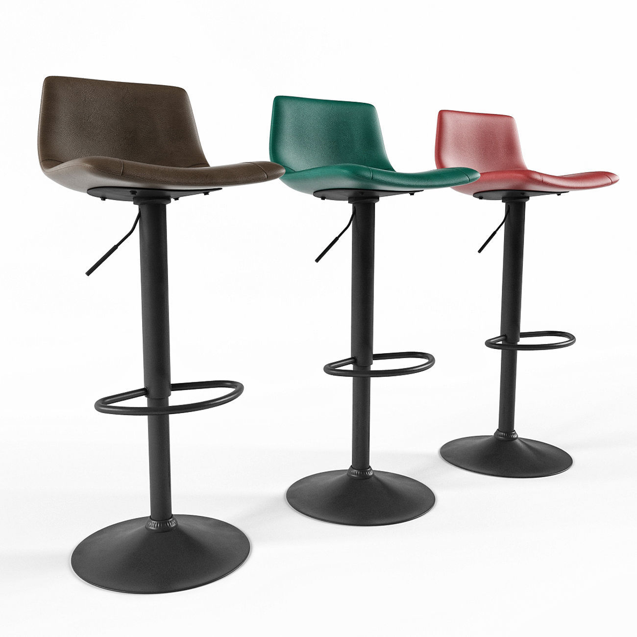 Bar stool 3D model_1