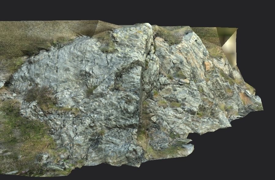 Alpine rock - scanned 3d model Free low-poly 3D model_5