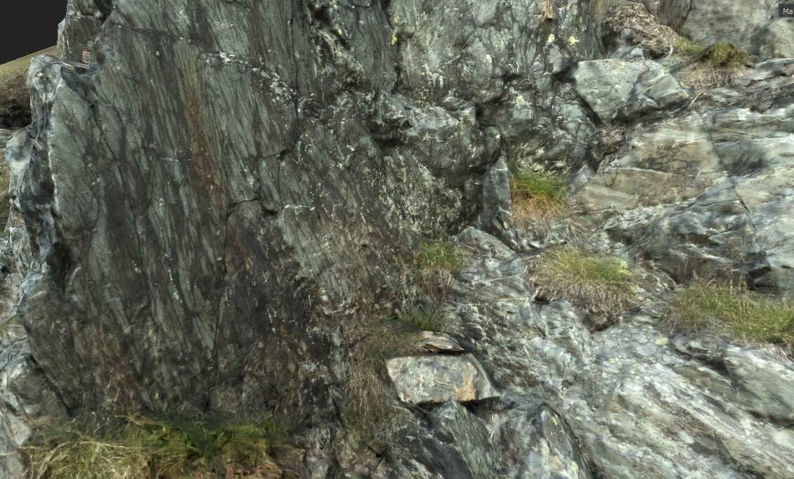 Alpine rock - scanned 3d model Free low-poly 3D model_2