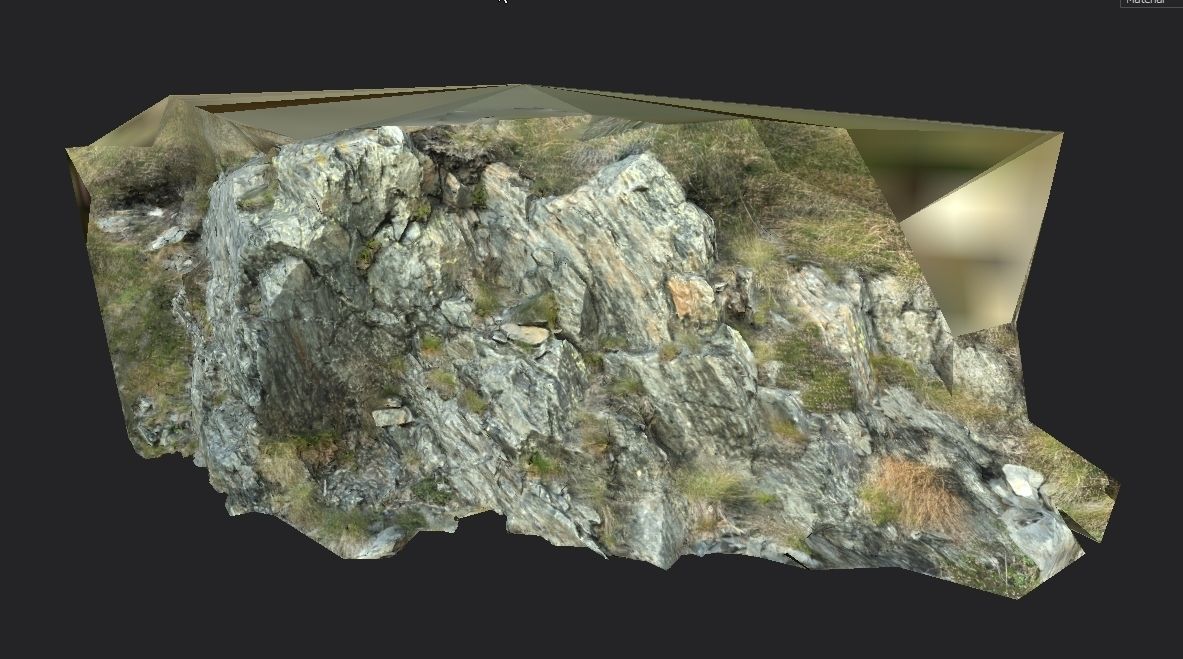 Alpine rock - scanned 3d model Free low-poly 3D model_4
