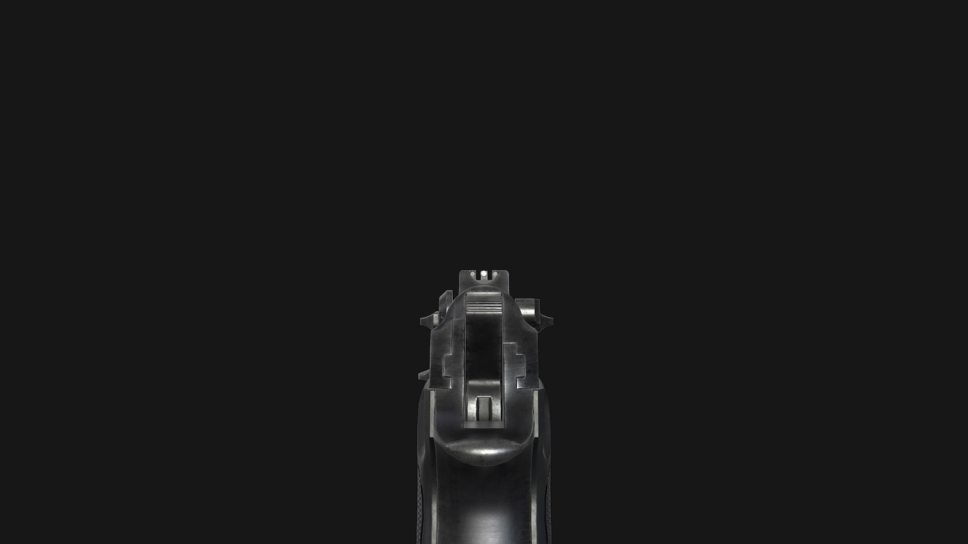 Beretta M9 Low-poly 3D model_12