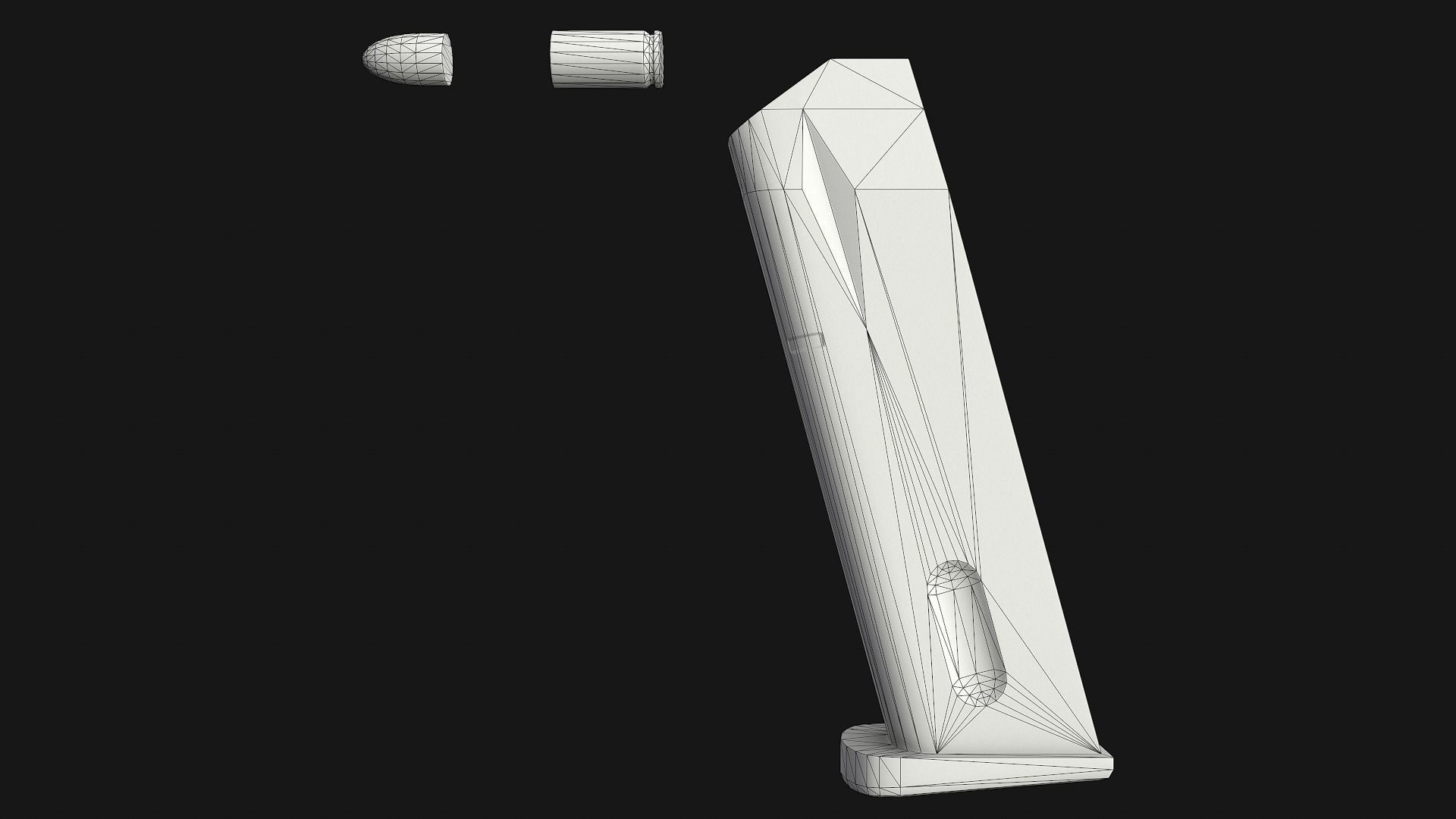 Beretta M9 Low-poly 3D model_21