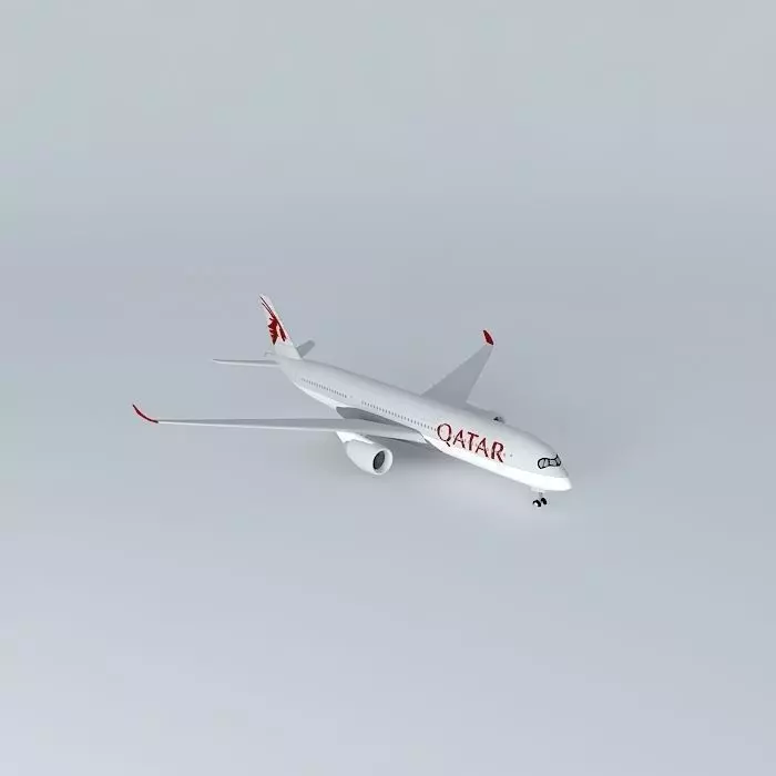 Qatar Airways Airbus A350-900 Free 3D model