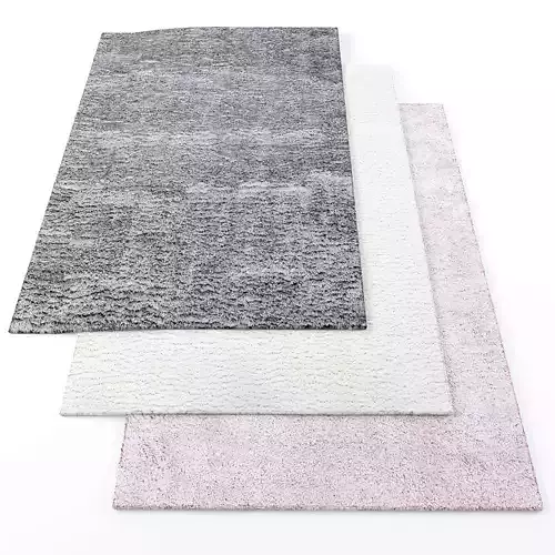 Infinity Shag Rug Low-poly 3D model