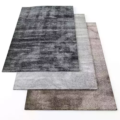 Luxury Solid Shag Rug Low-poly 3D model