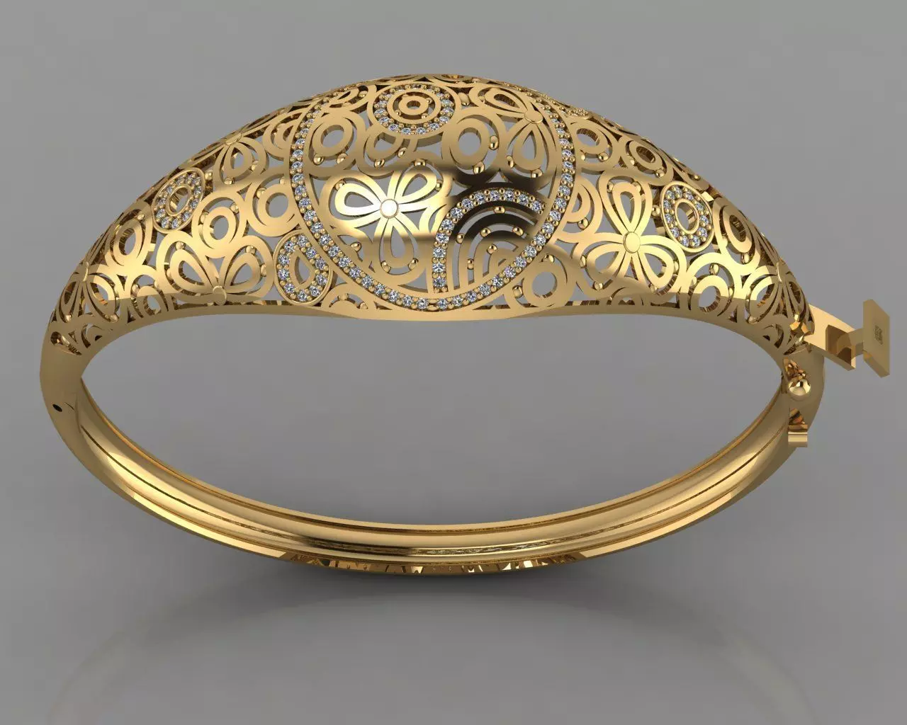 GC GOLD BRC046-Diamond BRACELET 3D print model_0