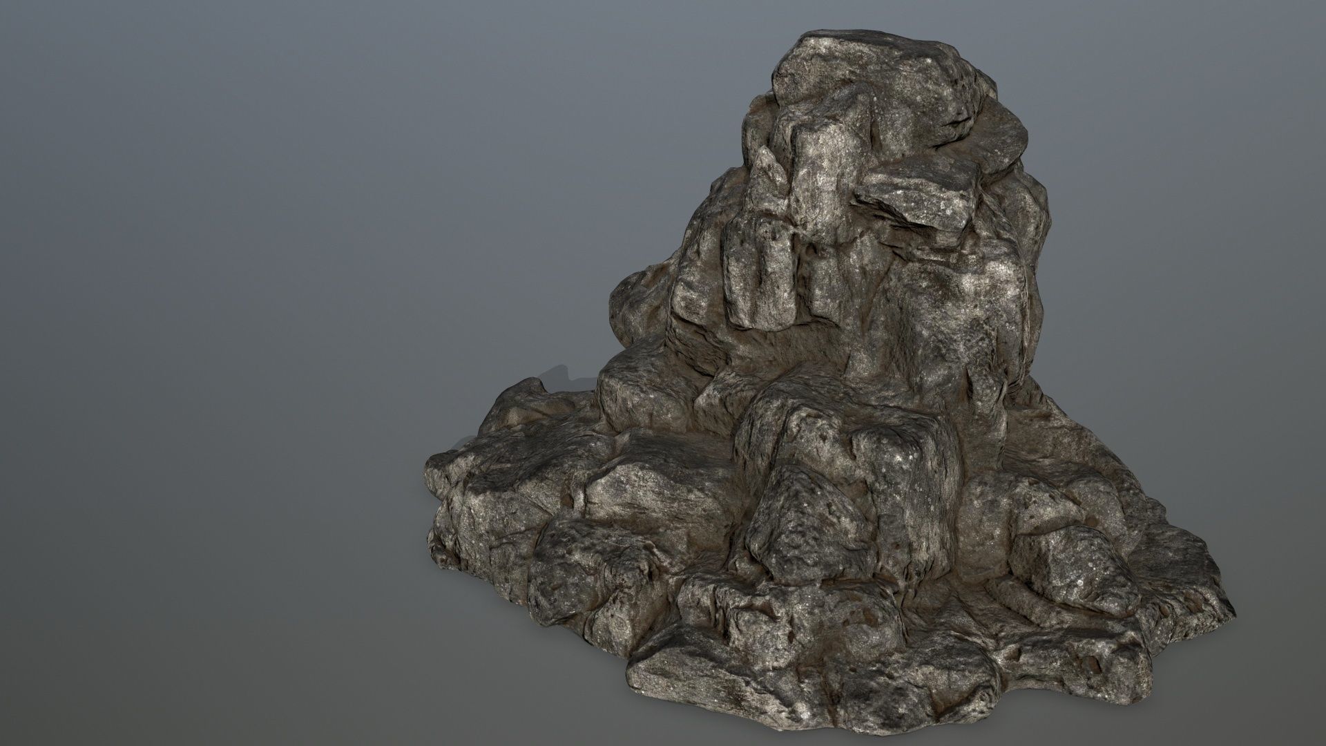 skull gate Low-poly 3D model_8