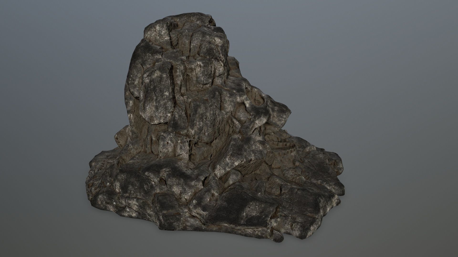 skull gate Low-poly 3D model_4