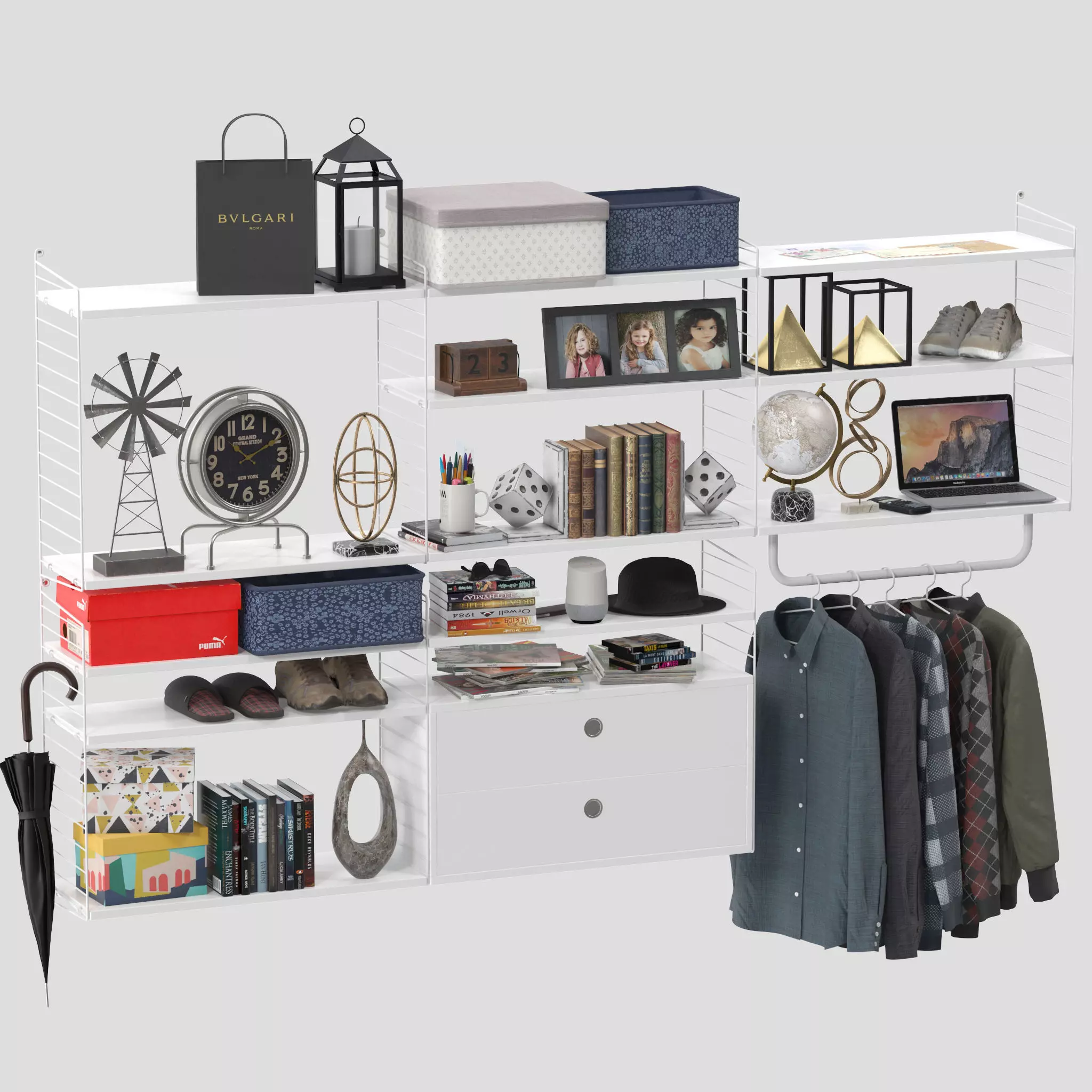 String System Shelves 3D model_0