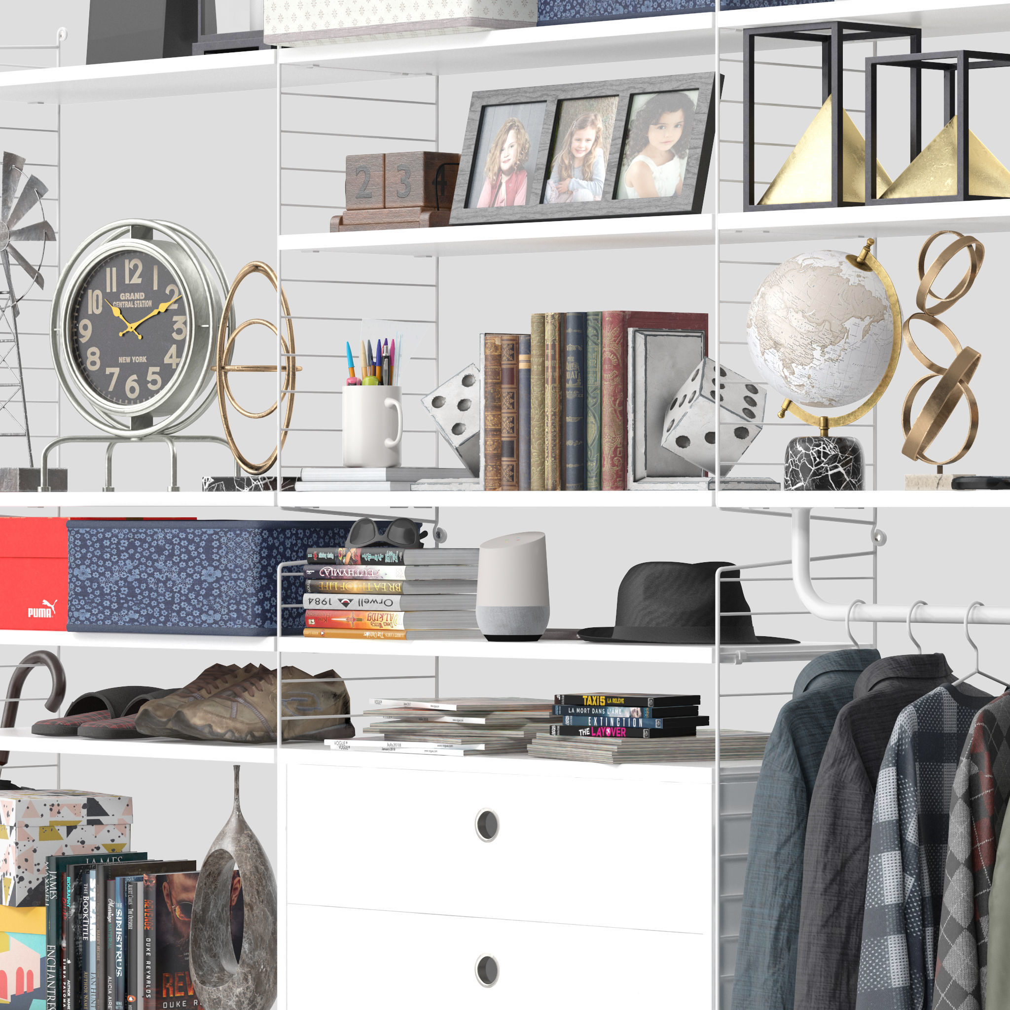 String System Shelves 3D model_5