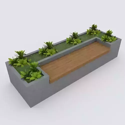 Modern Bench Street and Garden 8