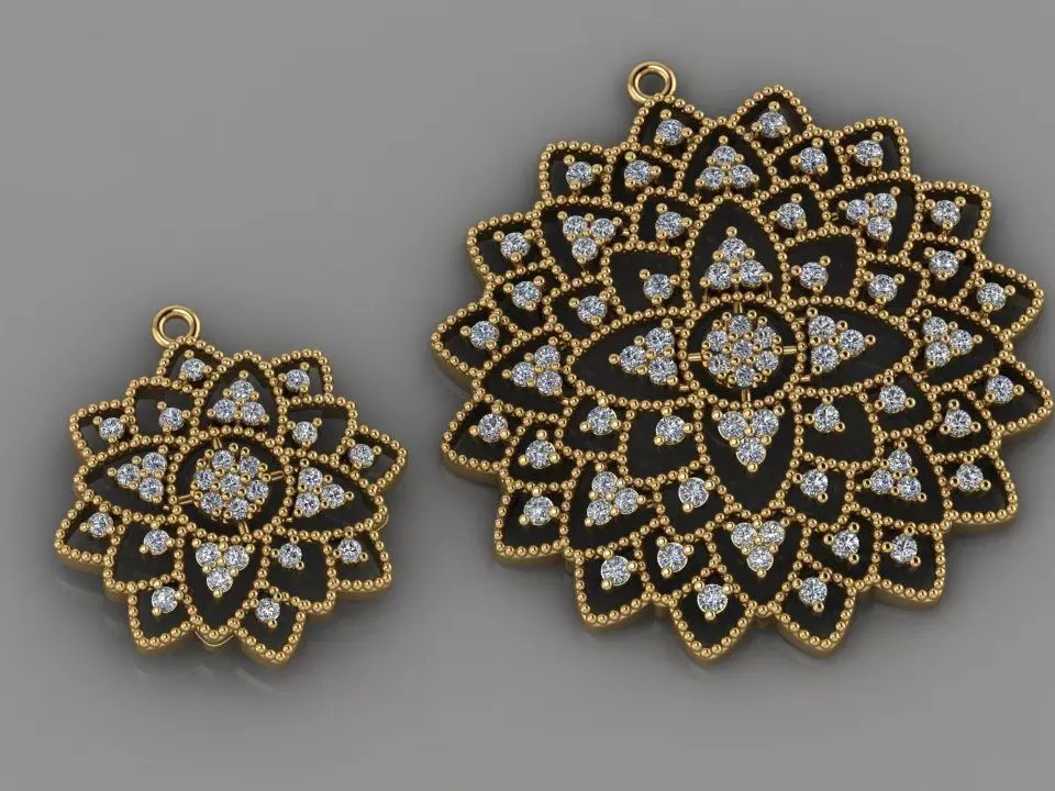 GC GOLD H148- Diamond NECKLACE 3D print model_0