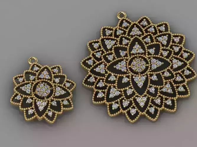 GC GOLD H148- Diamond NECKLACE