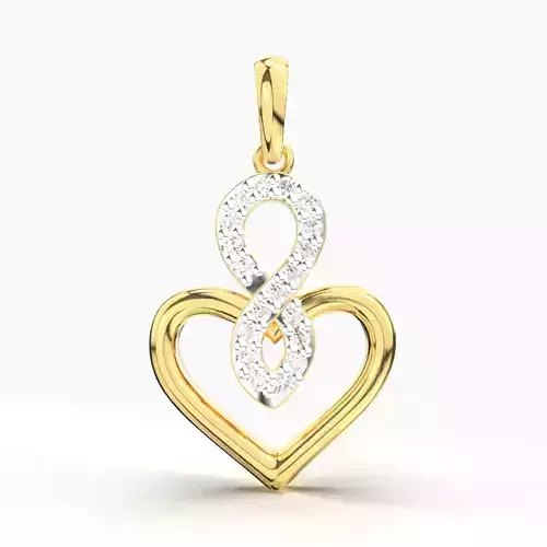 DIAMOND HEART PENDANT