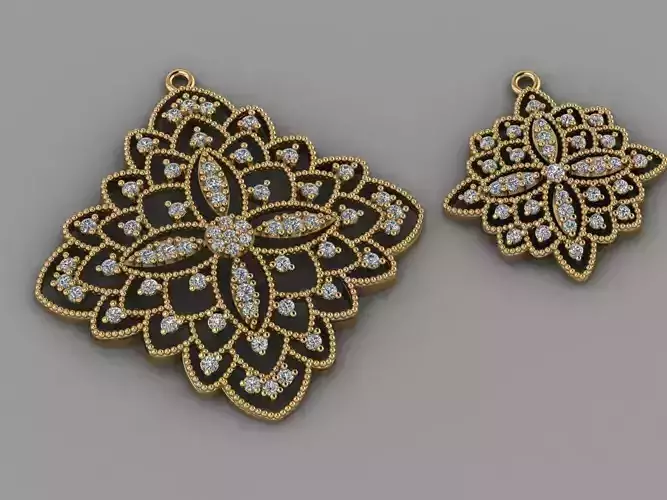 GC GOLD H149- Diamond NECKLACE 