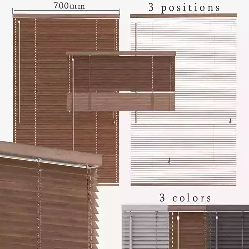 Wooden Blinds Set 01