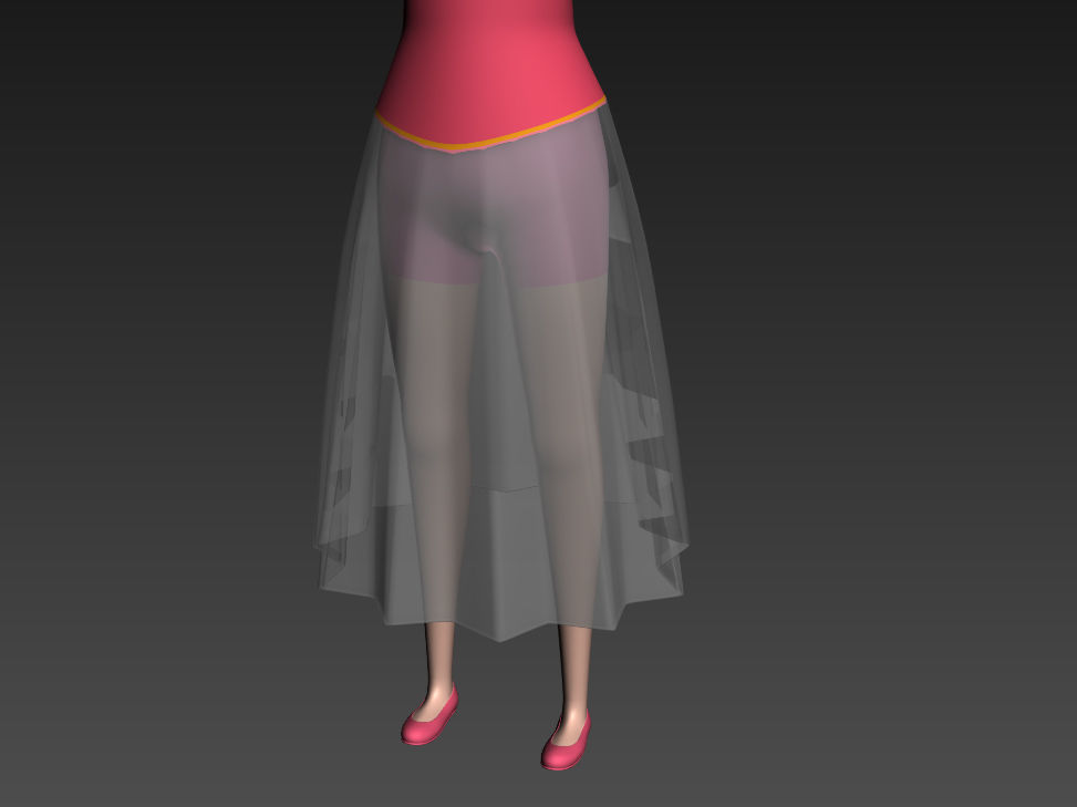 Cartoon Girl Character Pack 1 3D model_24