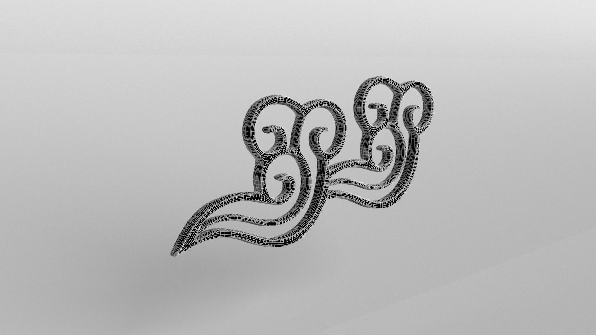 China Type Decoration Cloud v1 001 Low-poly 3D model_7