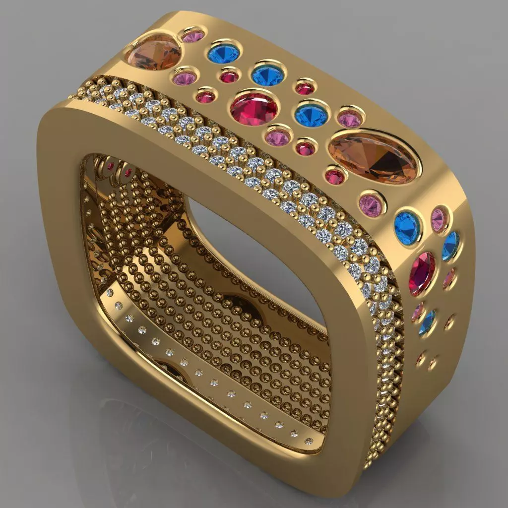 GC GOLD TW0073- Diamond ring 3D print model_0