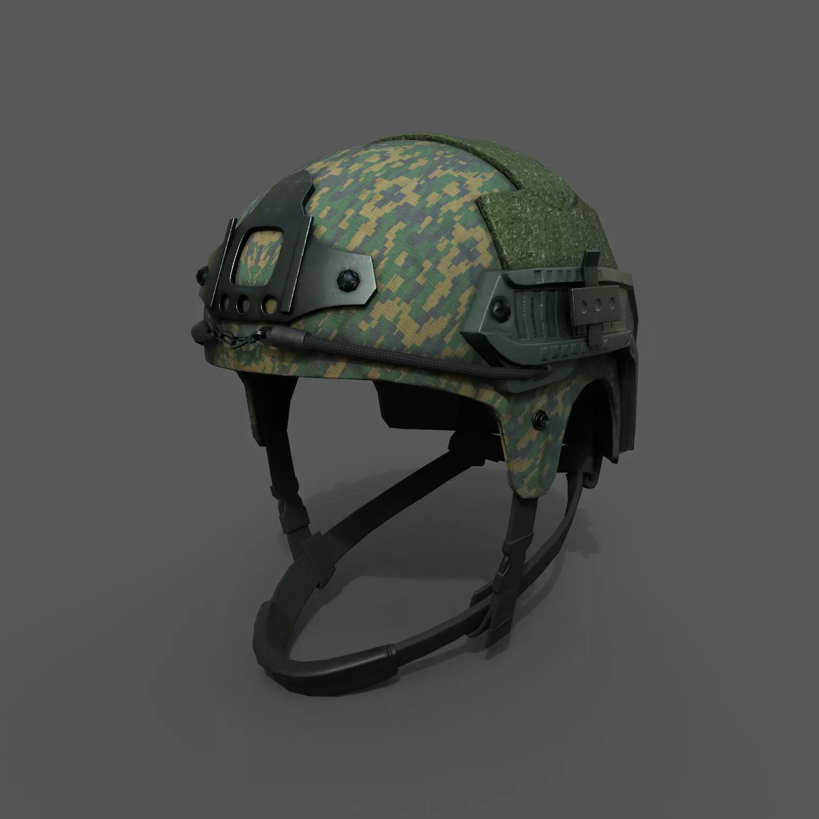 Helmet combat military Scifi  Low-poly 3D model_0