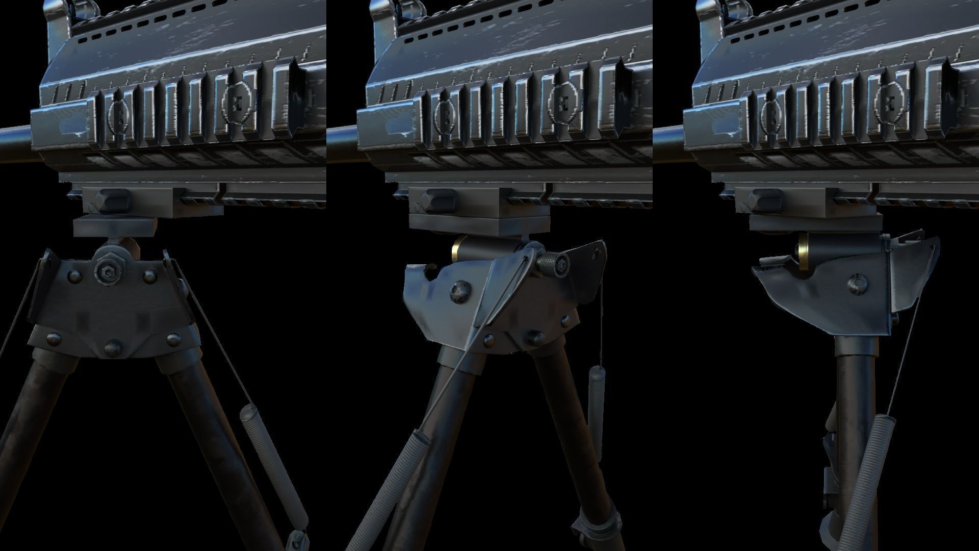 Semi-Automatic Sniper Pack Low-poly 3D model_32