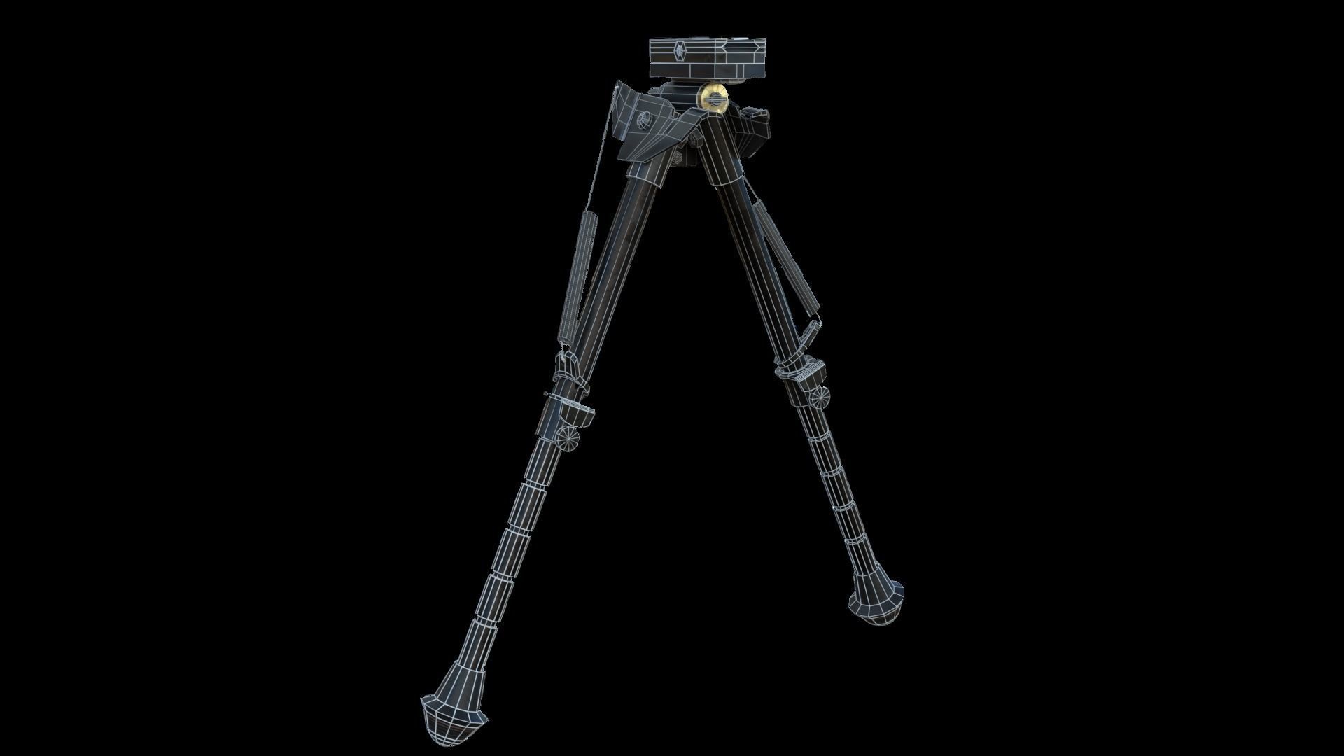 Semi-Automatic Sniper Pack Low-poly 3D model_57