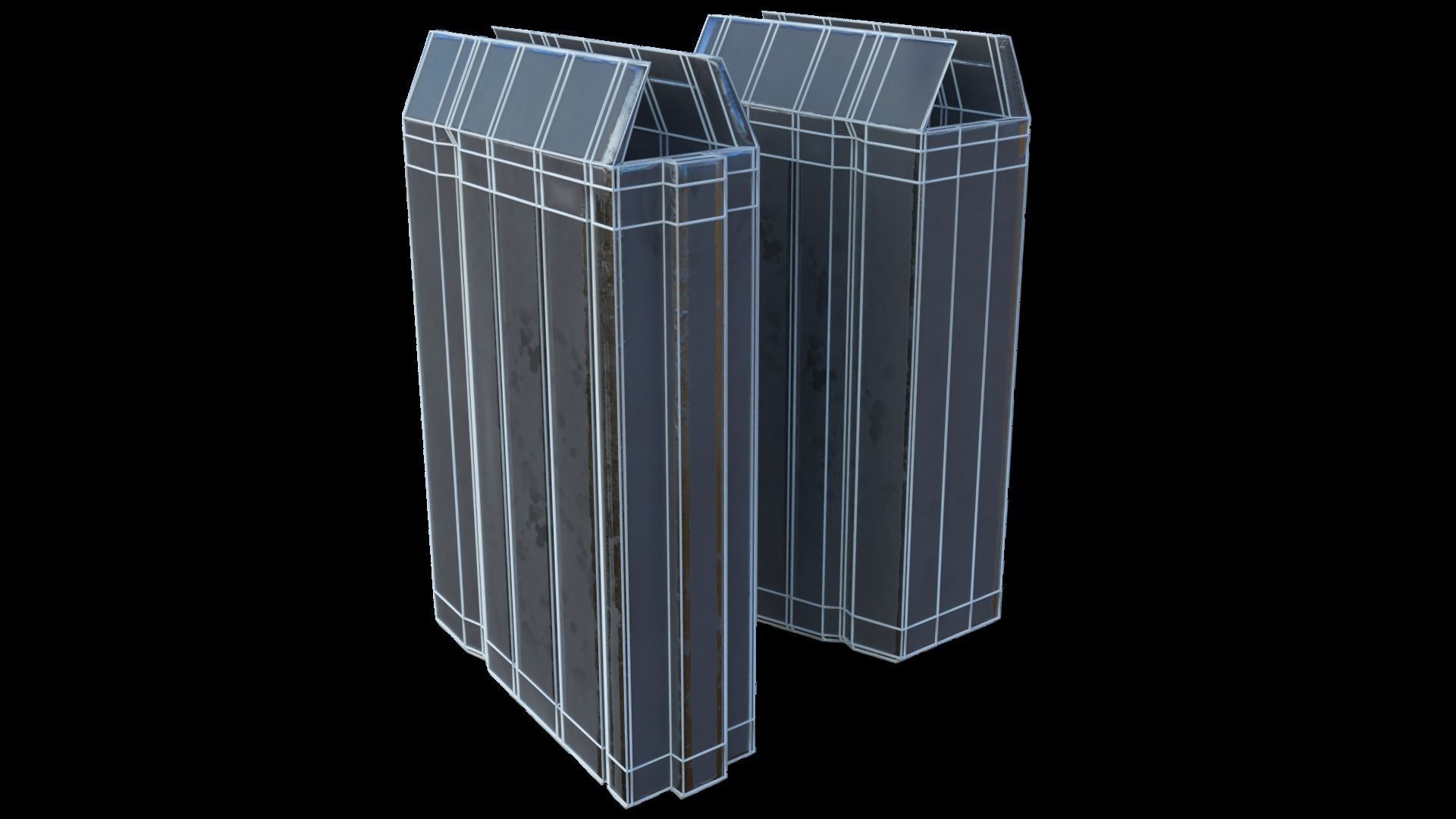 Semi-Automatic Sniper Pack Low-poly 3D model_50