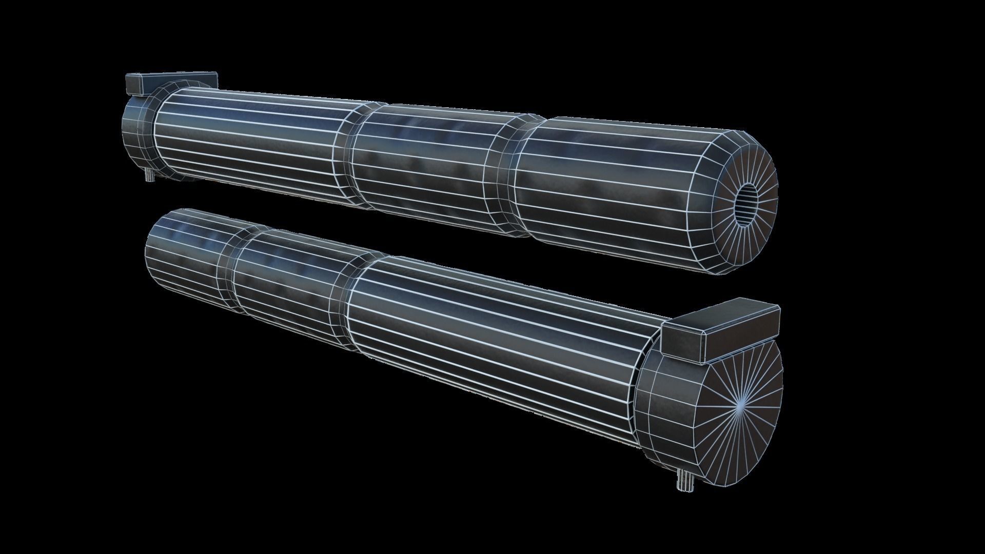 Semi-Automatic Sniper Pack Low-poly 3D model_51