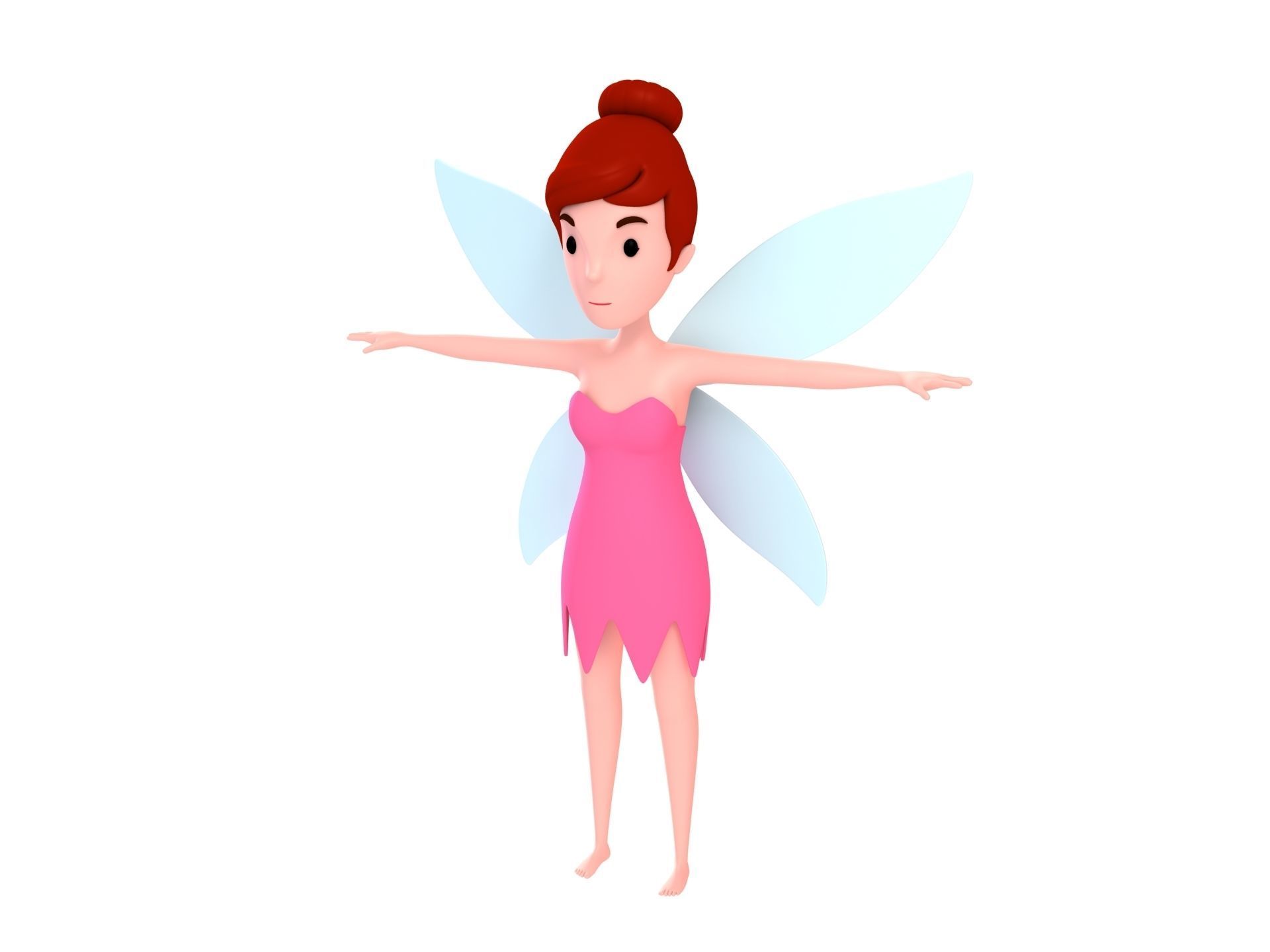 Cartoon Girl Character Pack 2 3D model_14