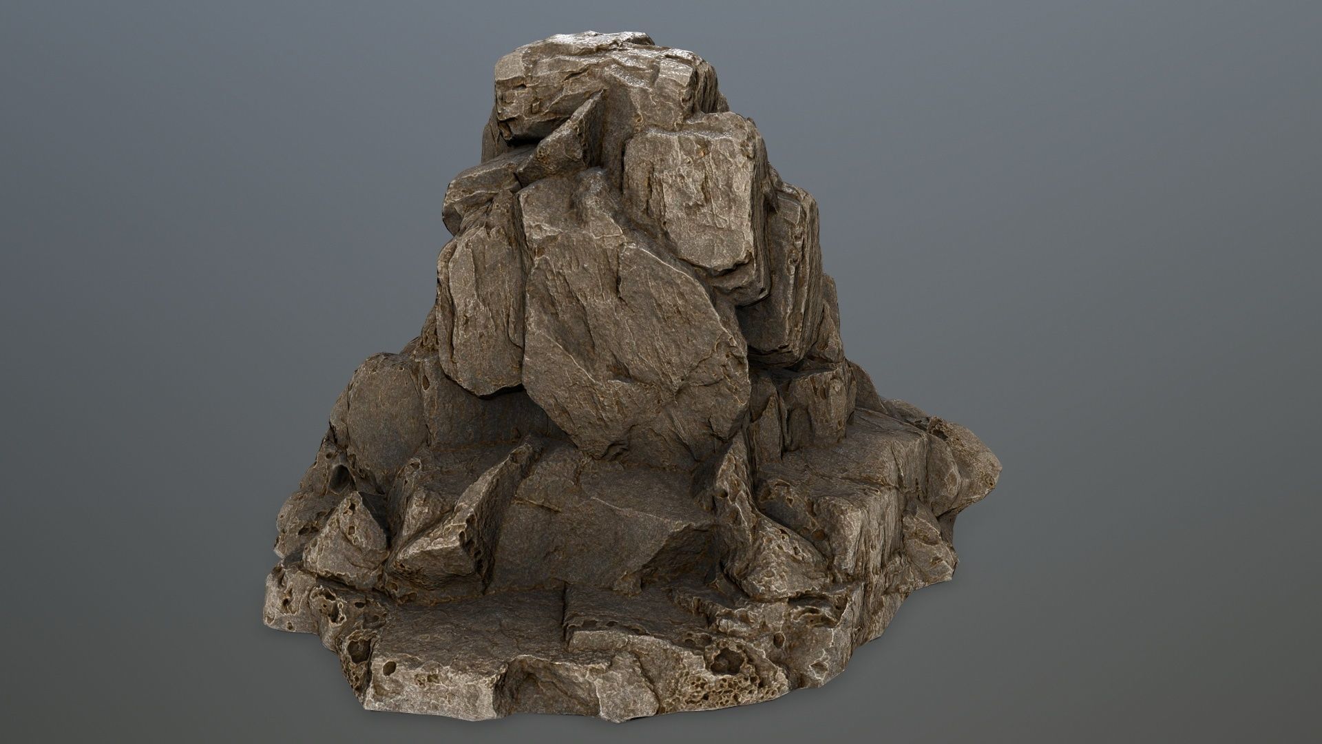 skull gate Low-poly 3D model_5