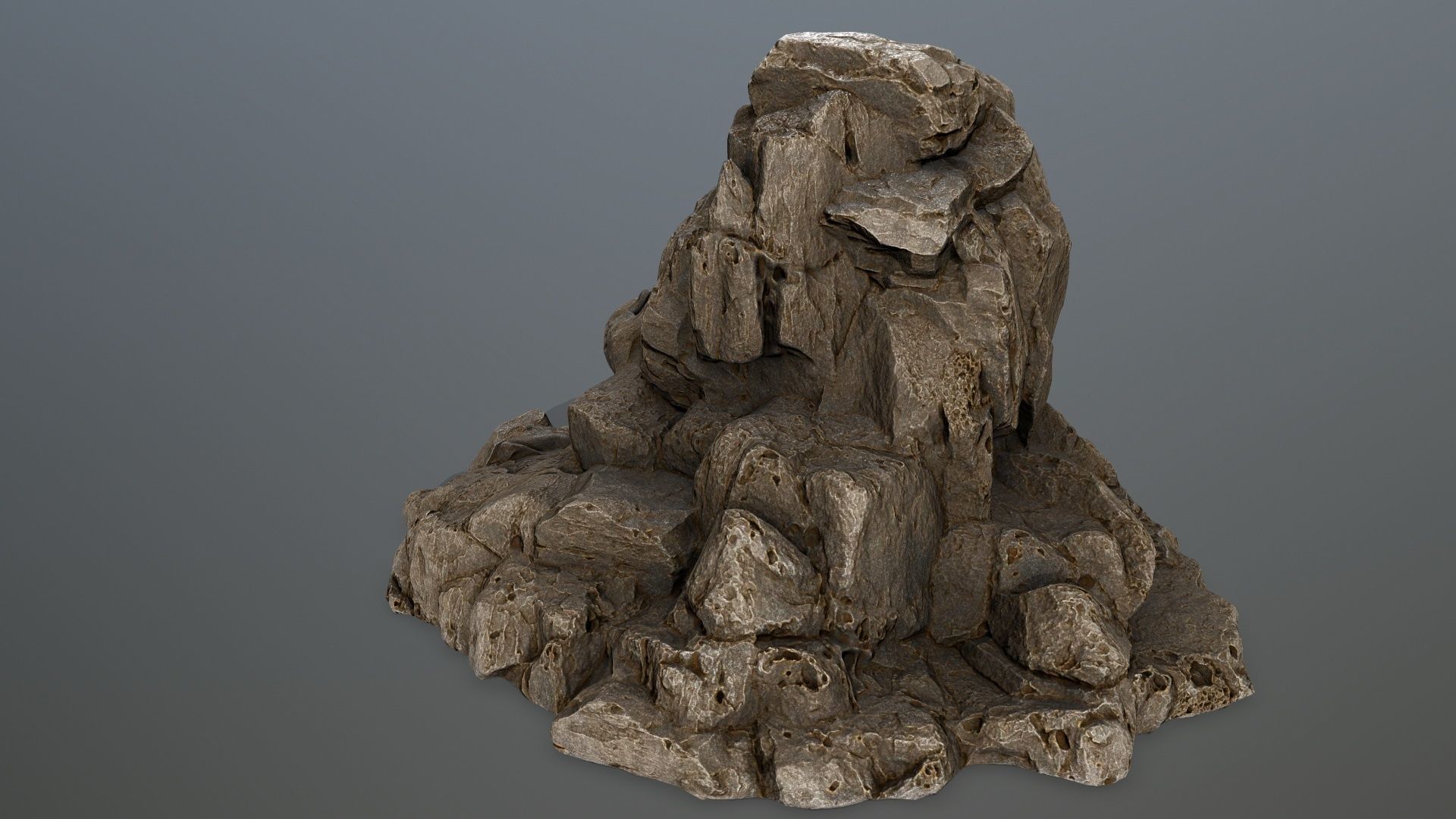 skull gate Low-poly 3D model_7