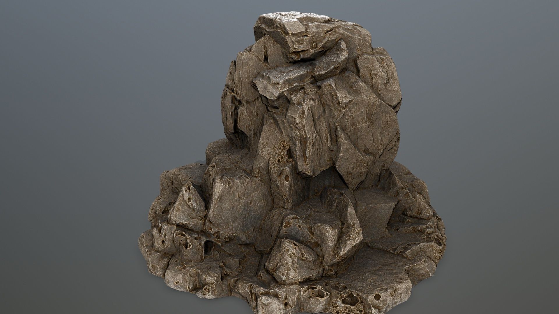 skull gate Low-poly 3D model_6