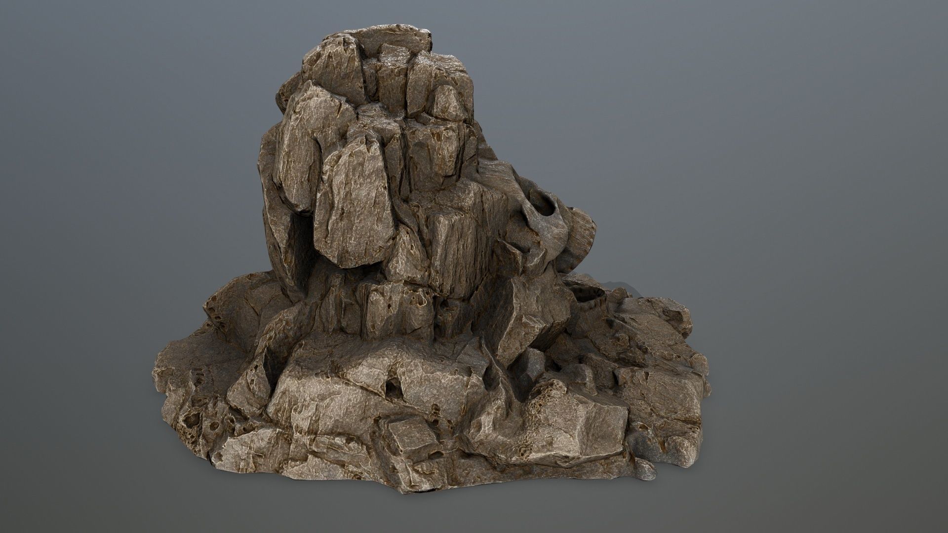 skull gate Low-poly 3D model_4