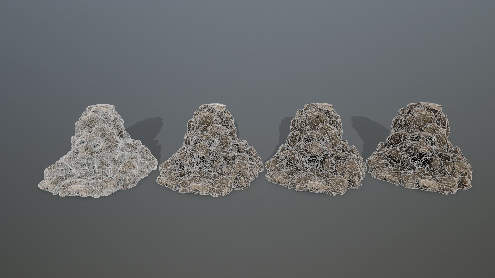 skull gate Low-poly 3D model_2