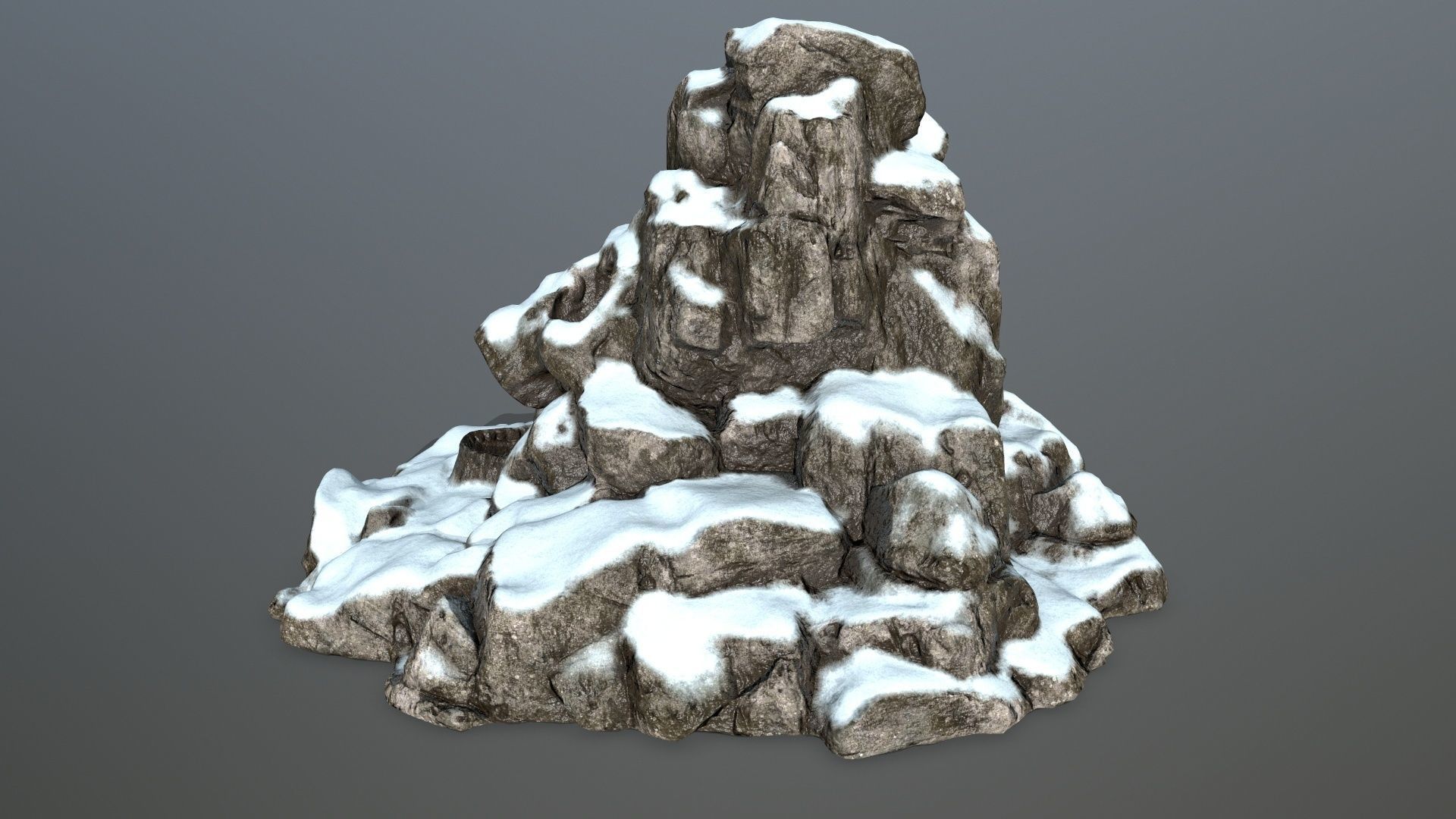 skull gate Low-poly 3D model_7