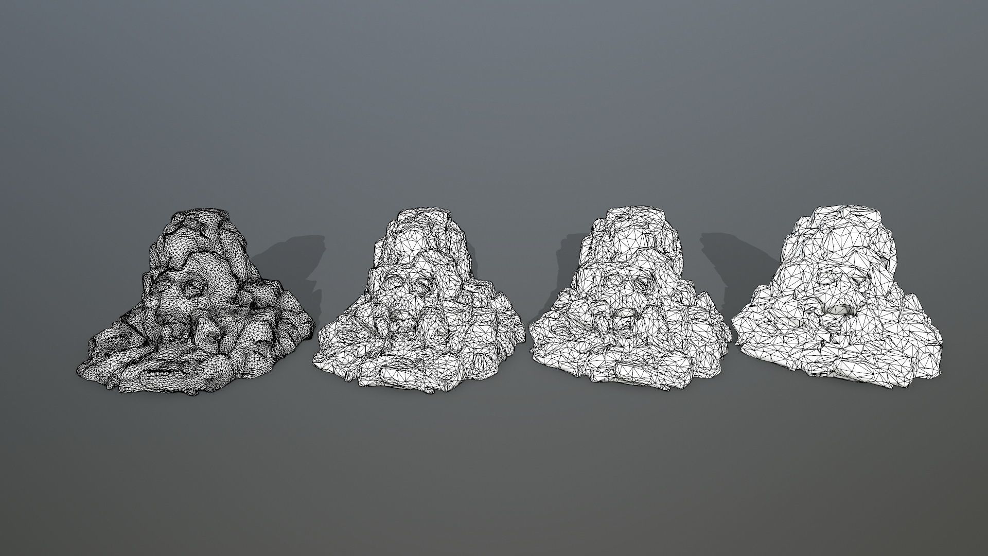 skull gate Low-poly 3D model_12