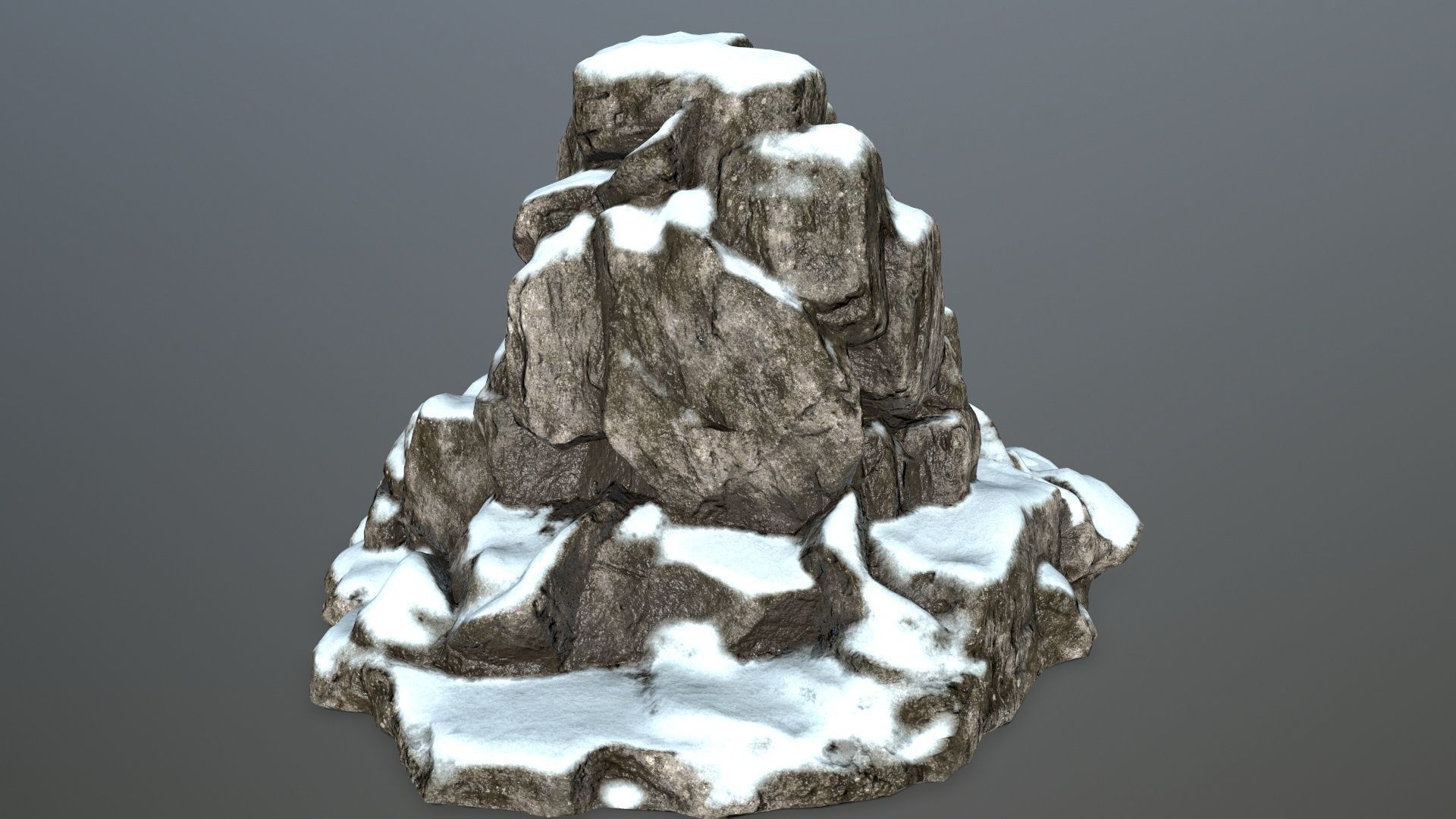 skull gate Low-poly 3D model_4