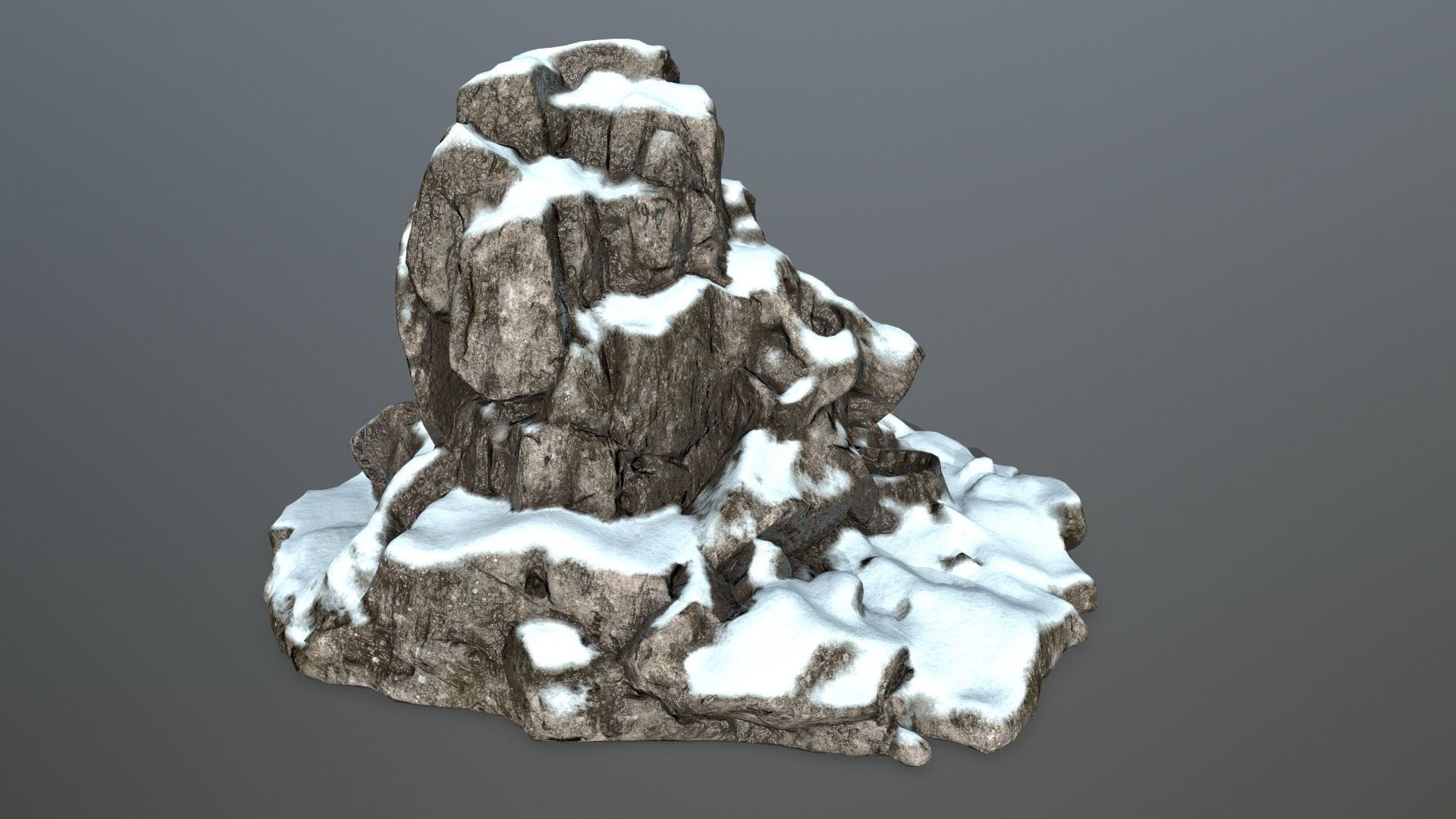 skull gate Low-poly 3D model_2