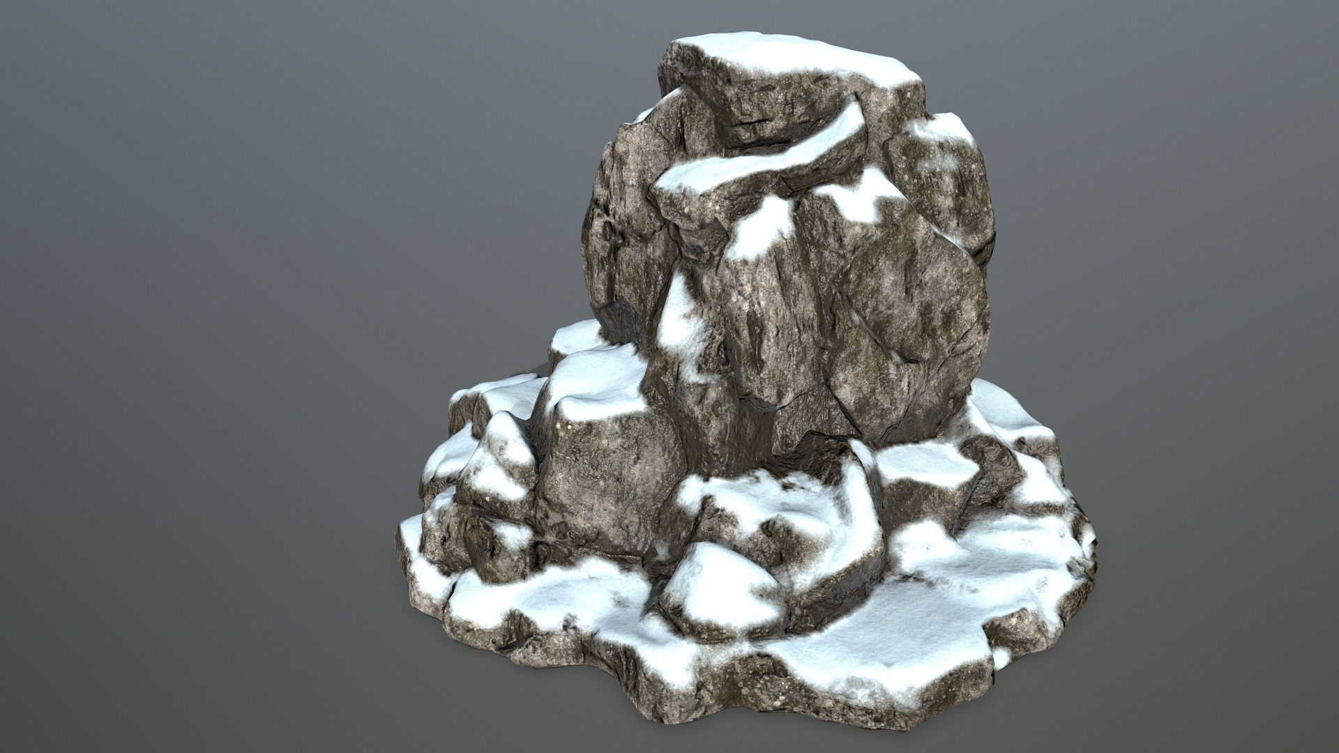 skull gate Low-poly 3D model_5