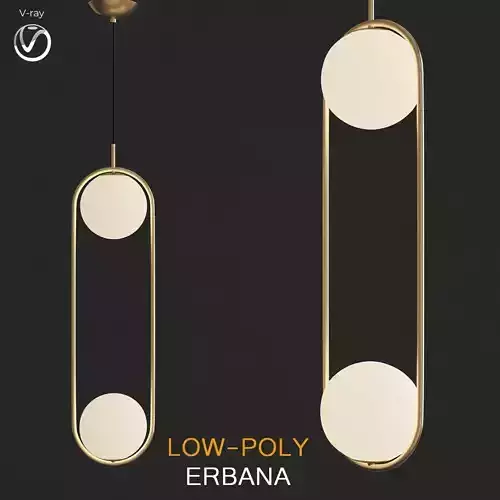 Etta Duo chandeleir 3d model