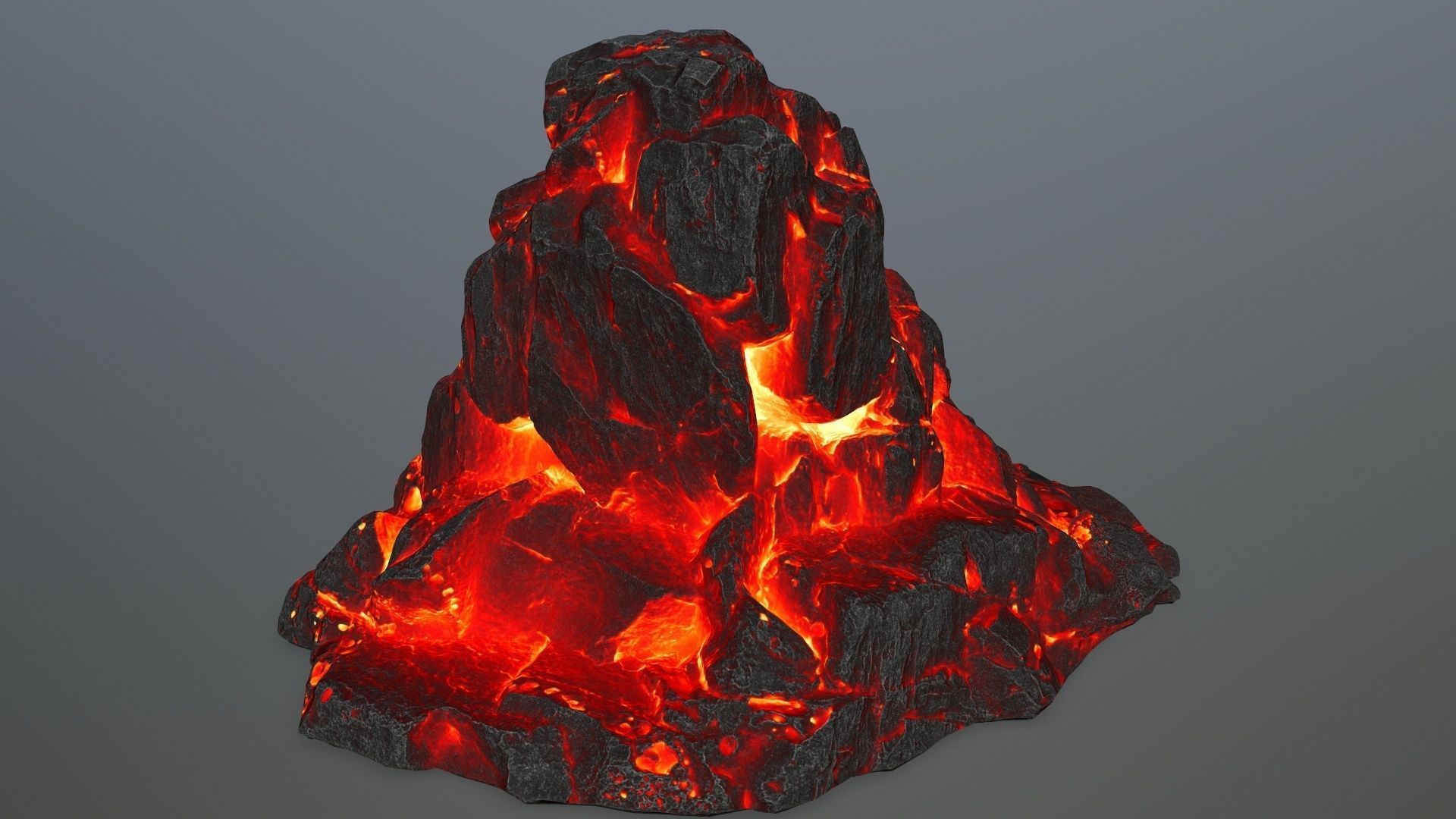 skull gate Low-poly 3D model_5