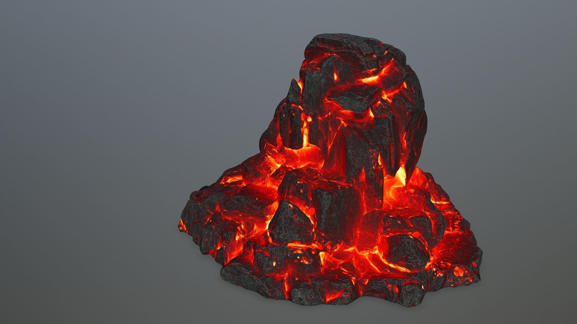 skull gate Low-poly 3D model_7